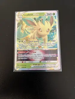 Leafeon VSTAR 014/159 Crown Zenith Ultra Rare Holo Pokemon TCG Card NM - Image 1