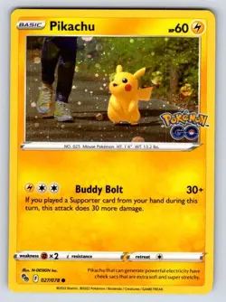 Pikachu 027/078 Holo Promo Miscellaneous Cards & Products Pokemon Holo Near Mint - Image 1