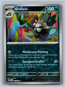 Grafaiai 121/191 Uncommon Surging Sparks Pokemon Card Reverse Holo Near Mint - Image 1