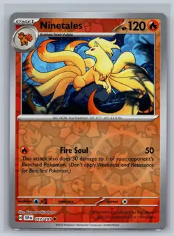 Ninetales 017/191 Uncommon Surging Sparks Pokemon Card Reverse Holo Near Mint - Image 1