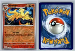 Ninetales 017/191 Uncommon Surging Sparks Pokemon Card Reverse Holo Near Mint - Image 3