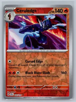 Ceruledge 035/191 Uncommon Surging Sparks Pokemon Card Reverse Holo Near Mint - Image 1