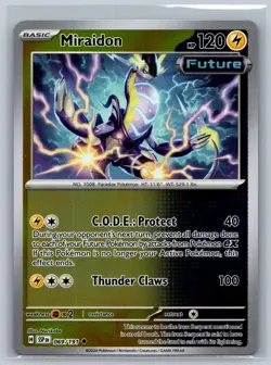 Miraidon 069/191 Uncommon Surging Sparks Pokemon Card Reverse Holo Near Mint - Image 1