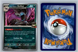Team Rocket's Golbat 121/182 Destined Rivals Pokemon Card Reverse Holo NM - Image 3