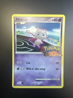 Mew 10/16 Holo Pokemon Rumble Pokemon Card NM Near Mint - Image 1