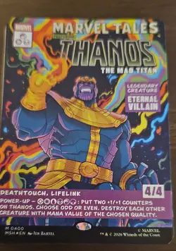 Thanos, The Mad Titan (Borderless) (0400) Marvel Super Heroes Foil - Image 1