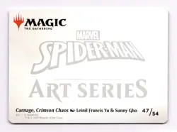 Carnage, Crimson Chaos Art Card 47/54 MTG Art Series Marvel's Spider-Man (ASSPM) - Image 2