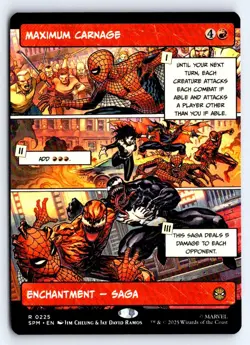 Maximum Carnage (Borderless) 225 Marvel's Spider-Man Magic: The Gathering NM - Image 1