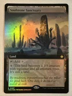 MTG / Soulstone Sanctuary / FDN / #487 / FOIL (Extended Art) / Rare / NM - Image 1