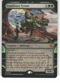 Vaultborn Tyrant Showcase (Raised Foil) 61 Outlaws Thunder Junction Big Magic NM - Image 1