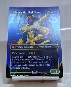 Thanos, the Mad Titan (Borderless) FOIL Marvel Super Heroes MTG - Image 1
