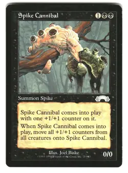 Spike Cannibal 75 Uncommon Exodus Magic: The Gathering Moderately Played - Image 1