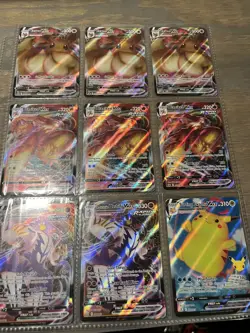 Pokemon Card Binder Collection Lot VMAX Mixed EX-NM 63 cards 7 sealed promos - Image 3