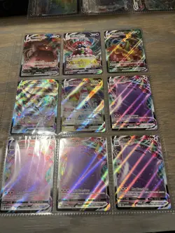 Pokemon Card Binder Collection Lot VMAX Mixed EX-NM 63 cards 7 sealed promos - Image 4