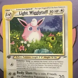 Light Wigglytuff 54/105 Pokemon TCG 1st Edition Neo Destiny Vintage 2002 Card - Image 2