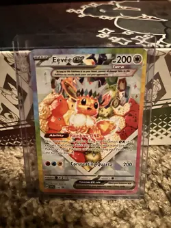 Pokemon TCG Eevee EX 174 Prismatic Evolutions SPC Promo Card (NM Condition) - Image 1