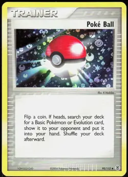 Poke Ball 95/112 Uncommon FireRed & LeafGreen Pokemon Reverse Holo Near Mint - Image 1