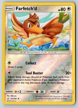 Farfetch'd 127/181 Reverse Holo Team Up Pokemon - Image 1