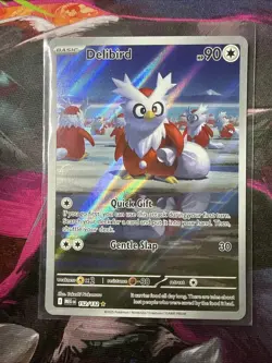 Pokemon Delibird Illustration Rare 152/132 Mega Evolution - Image 1