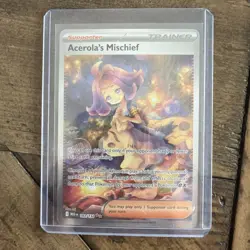 Pokemon TCG Acerola's Mischief Full Art #183 Mega Evolutions Near Mint - Image 1