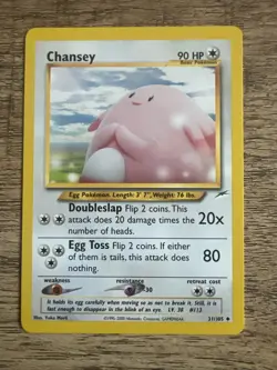 Pokemon TCG Chansey Neo Destiny Card #31/105 Unlimited Uncommon, MINT 🔥🔥 - Image 1
