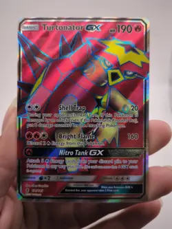 Pokemon TCG Turtonator GX (Full Art) 131/145 Sm-Guardians Rising Ultra Rare Holo - Image 1