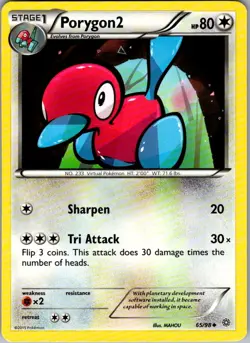Porygon2 Ancient Origins 65/98 Uncommon Pokemon Near Mint - Image 1