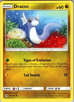 Dratini SM Base Set 94/149 Common Pokemon Near Mint - Image 1