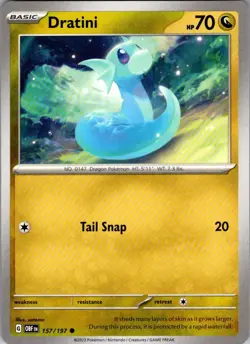 Dratini Obsidian Flames 157/197 Common Pokemon Near Mint - Image 1