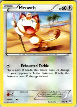 Meowth Generations 53/83 Common Pokemon Near Mint - Image 1