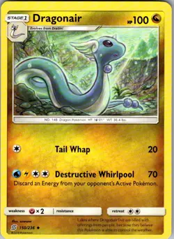 Dragonair Unified Minds 150/236 Uncommon Pokemon Near Mint - Image 1