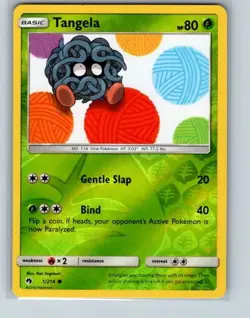 Tangela 1/214 Common Lost Thunder Pokemon Reverse Holo Near Mint - Image 1