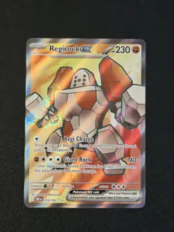 Pokemon Regirock EX 214/182 Destined Rivals Ultra Rare - Image 1