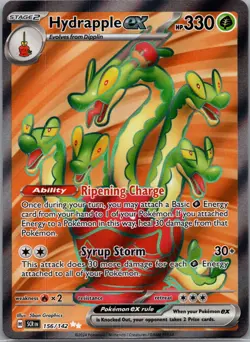 Hydrapple ex 156/142 Ultra Rare Stellar Crown Pokemon Holo Near Mint - Image 1