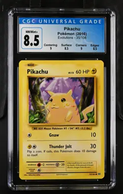 2016 POKEMON PIKACHU EVOLUTIONS #35 CGC 8.5 - Image 1