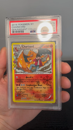 Pokemon Charizard RC5 XY Generations Radiant Collection PSA 8 - Image 2