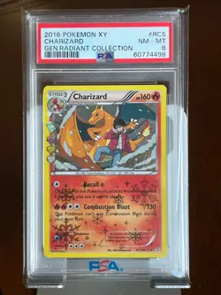 Pokemon Charizard RC5 XY Generations Radiant Collection PSA 8 - Image 4