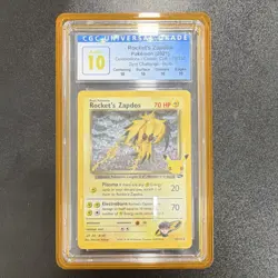 Pokemon Celebrations Rocket's Zappos Gym Challenge 15/132 CGC PERFECT 10 - Image 1