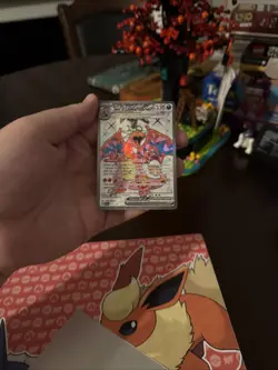 Pokemon TCG Obsidian Flames Charizard EX Ultra Rare Holo Card 215/197 - Image 1