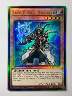 Aleister The Invoker RA04-EN024 Ultimate Rare 1st Edition YuGiOh Card - Image 1