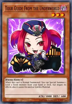 YUGIOH BLGG-EN005 Tour Guide From the Underworld Chibi artwork Secret Rare 1st E - Image 1