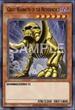 YUGIOH MZMU-EN004 Great Mammoth of the Netherworld Rare 1st Edition NM - Image 1