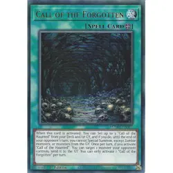 YUGIOH MZMU-EN007 Call of the Forgotten Ultra Rare 1st Edition NM - Image 1