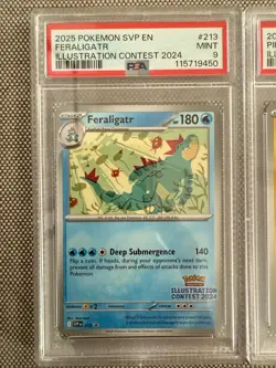2025 POKEMON SVP EN PROMO ILLUSTRATION CONTEST Set - PSA 9 - Image 4