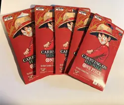 (x5) One Piece TCG: Carrying On His Will Sleeved Booster Pack Lot OP-13 ENGLISH - Image 1