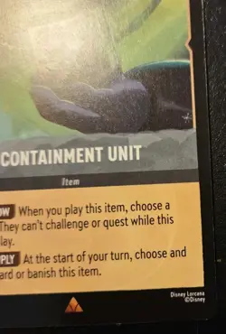 Containment Unit 203/204 Rare Winterspell Disney Lorcana TCG - Image 5