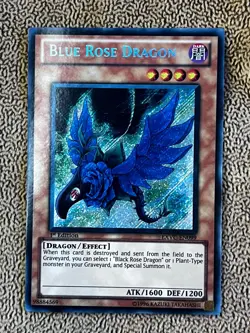 EXVC-EN099 Blue Rose Dragon 1st Edition Secret Rare Yugioh Card NEAR MINT - Image 1