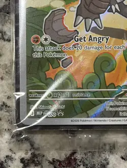 Tyrunt 070 Pokemon Center Stamp! Me: Mega Evolution Promo Holo! Sealed!! - Image 4