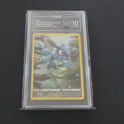 Pokemon TCG Riolu GG26/GG70 Crown Zenith Galarian Gallery Eng Holo TAG 10 - Image 1