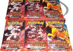 POKEMON SCARLET & VIOLET LOT (6) BOOSTER PACKS DESTINED RIVALS NISP - Image 1